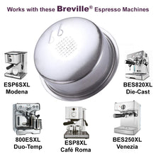 Load image into Gallery viewer, 50mm 2-Cup Dual Wall Pressurized Filter Basket - Compatible with Breville® Café Roma (ESP8 / ESP8XL), 800ES, ESP6 & BES200/250/400/800/820/830 Models