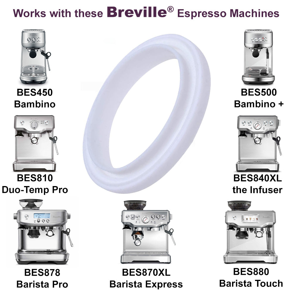 PAQUET DE 2 - Joints d'étanchéité de rechange (anneaux vapeur) en silicone  de 54mm pour machines à espresso Breville.