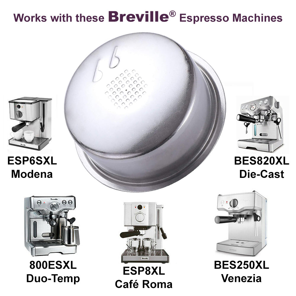 Acheter Panier filtrant pour tasse à café 58mm, en acier inoxydable, Compatible avec le porte-filtre Breville